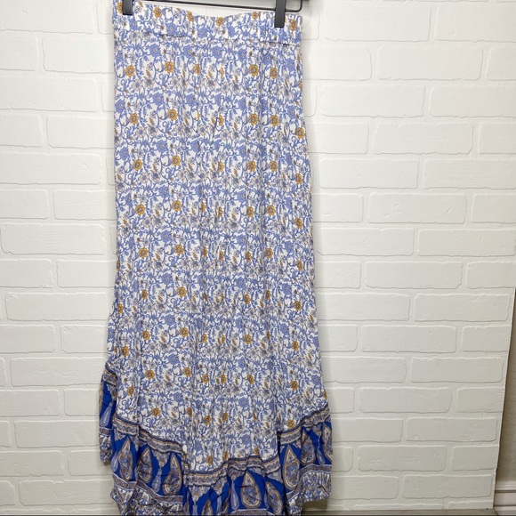 American Rag cottage core skirt tassel floral S - Picture 8 of 11